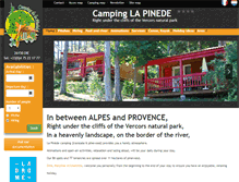Tablet Screenshot of camping-pinede.com